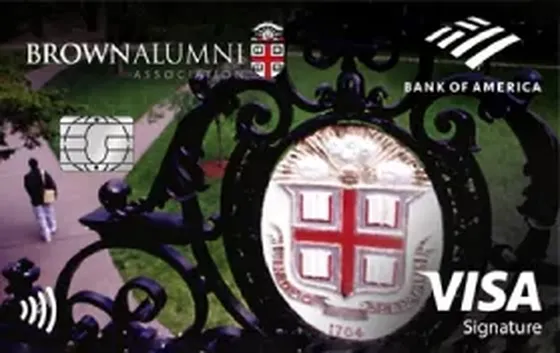 Brown Alumni Association Customized Cash Rewards from Bank of America credit card