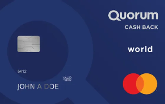 Cash Back World Mastercard from Quorum Federal Credit Union credit card
