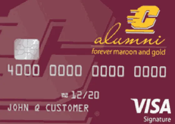 Central Michigan University Visa Signature Rewards from Commerce Bank credit card