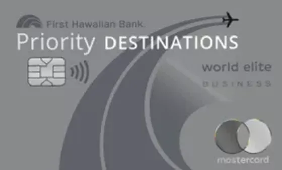 Priority Destinations World Elite Business from First Hawaiian Bank credit card