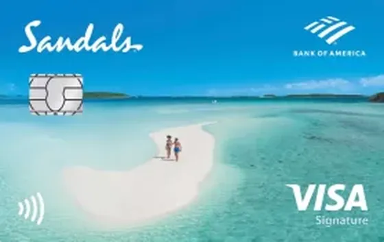 Sandals Visa Signature from Bank of America credit card