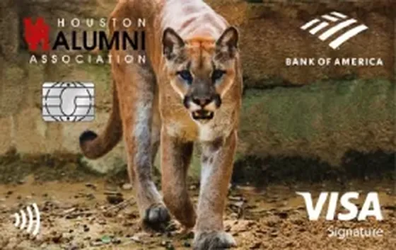 University of Houston from Bank of America credit card