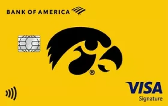 University of Iowa from Bank of America credit card