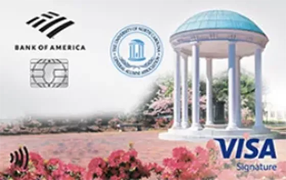 University of North Carolina from Bank of America credit card